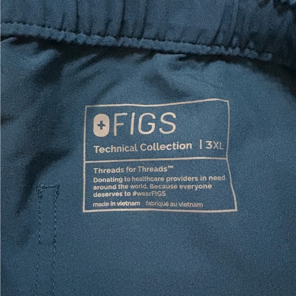 FIGS Scrub Pants Teal 3XL - Picture 4 of 6
